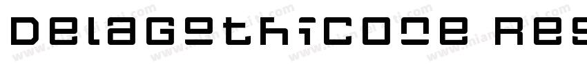DelaGothicOne Regul字体转换